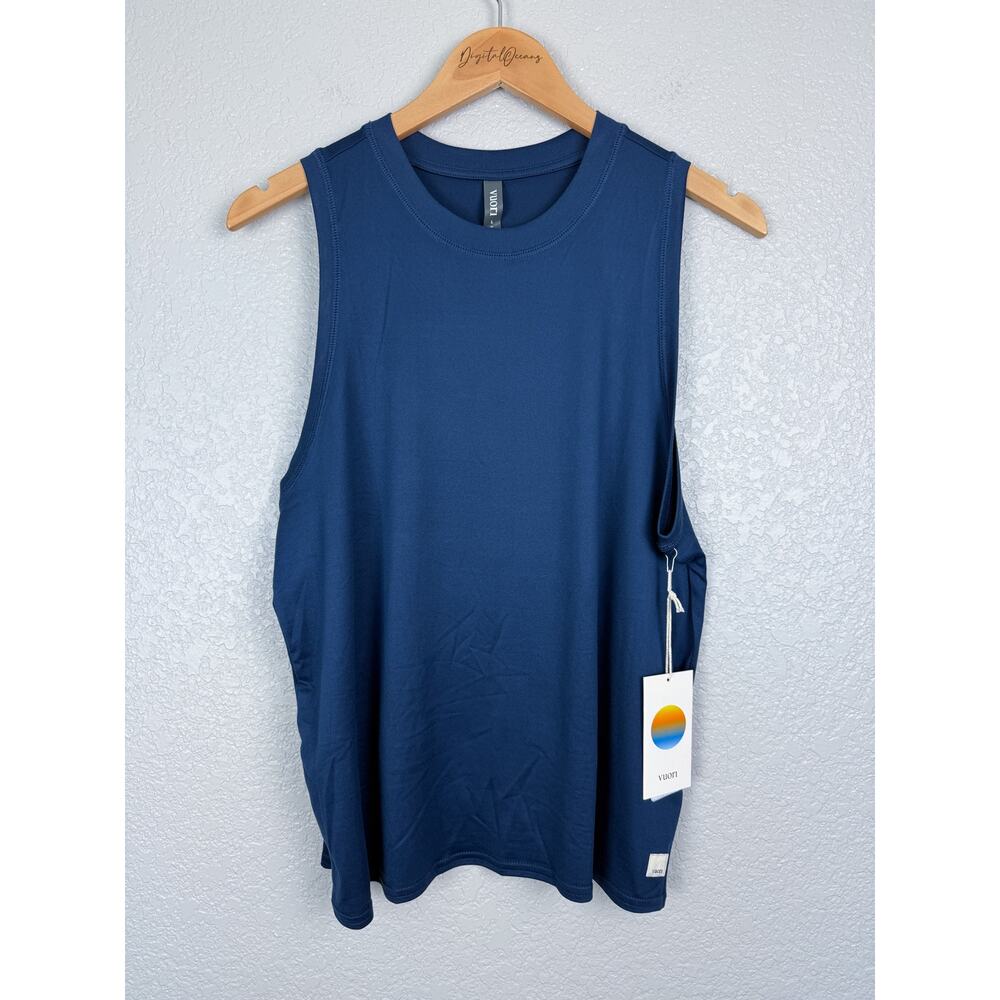 Vuori Energy Top Long Blue Coast L Jersey Stretch Lightweight Performance NWT - Picture 2 of 9